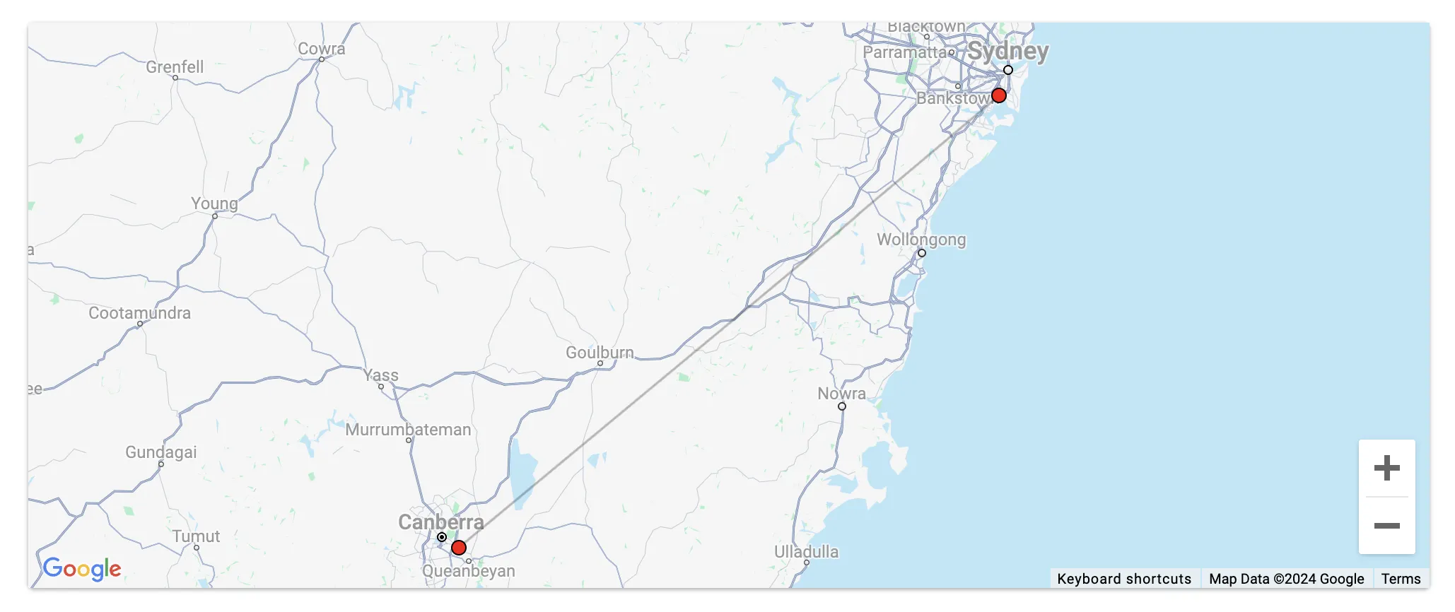 Sydney to Canberra with Virgin Australia Velocity.