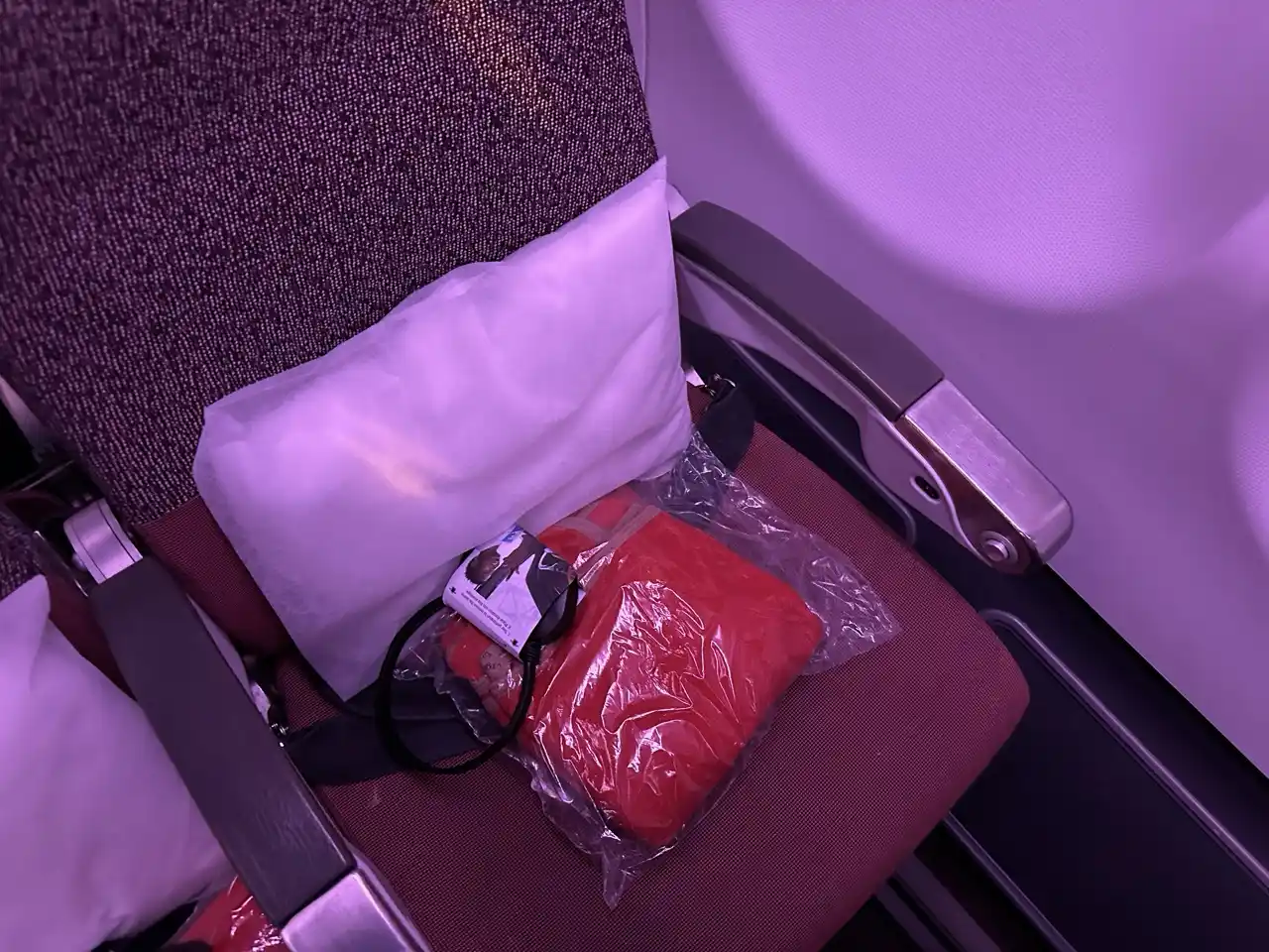 Virgin Airlines A330-300 Economy Class Amenities