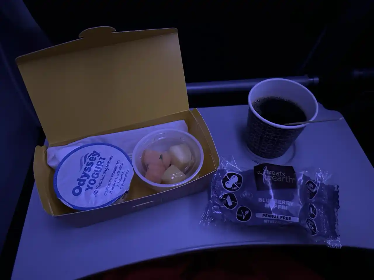 Virgin Airlines A330-300 Economy Class Breakfast