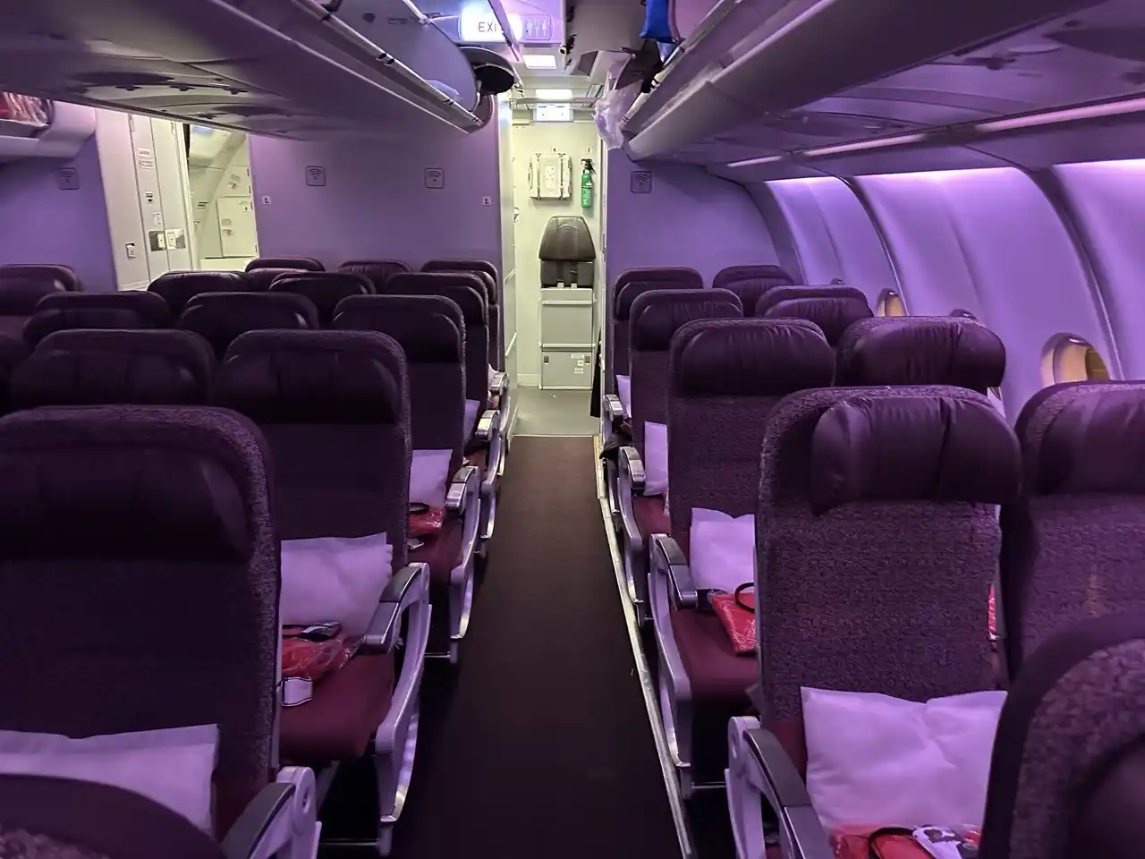 Virgin Airlines A330-300 Economy Class Cabin