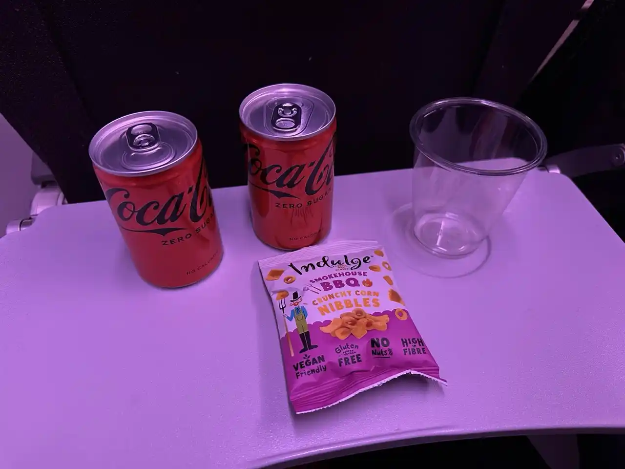 Virgin Airlines A330-300 Economy Class Dinner Service: Washington to London