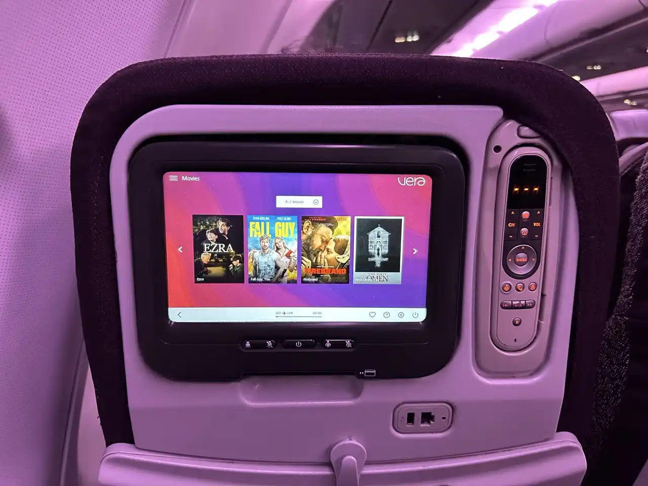 Virgin Airlines A330-300 Economy Class IFE